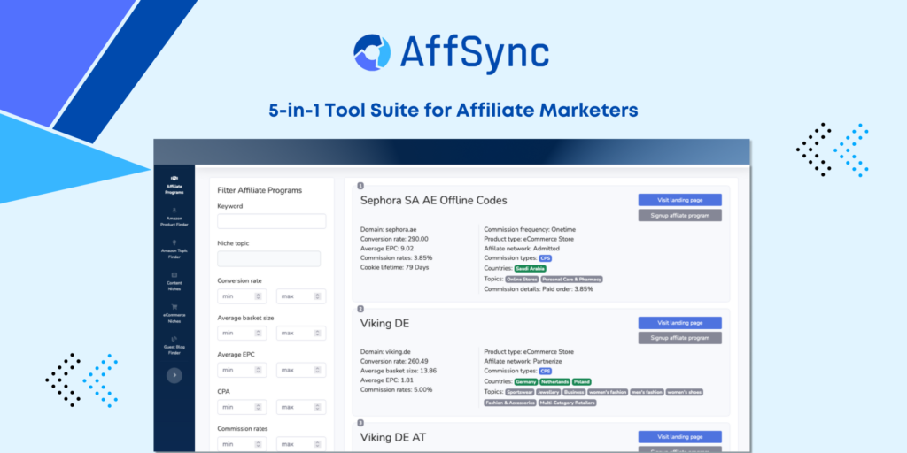 Affiliate Marketing Software: AffSync - A Superior Choice