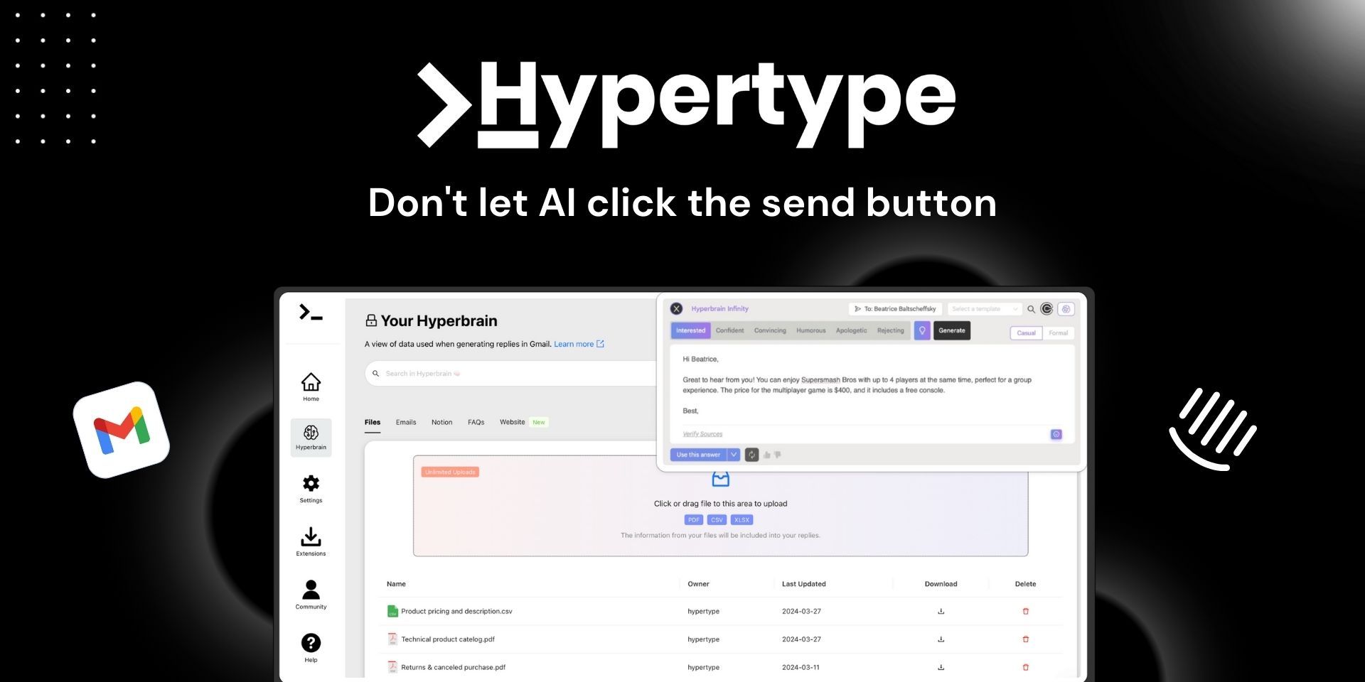 Hyperwrite Unleashed: Boost Your Success with Hyper-Personalisation, Using AI to Craft Tailored Responses from Real-Time Data